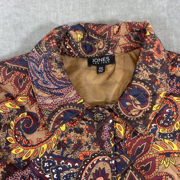 Jones New York Women's PM Multicolored Quilted Light Weight Jacket - Picture 2 of 6